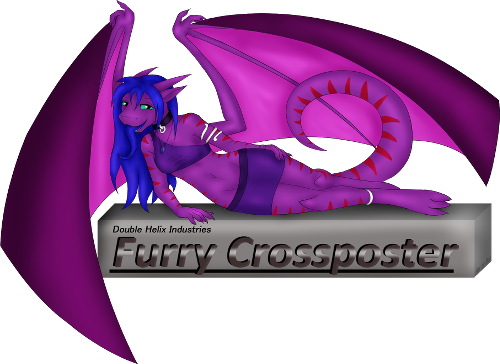 Furry Crossposter - logo by RainbowBoa